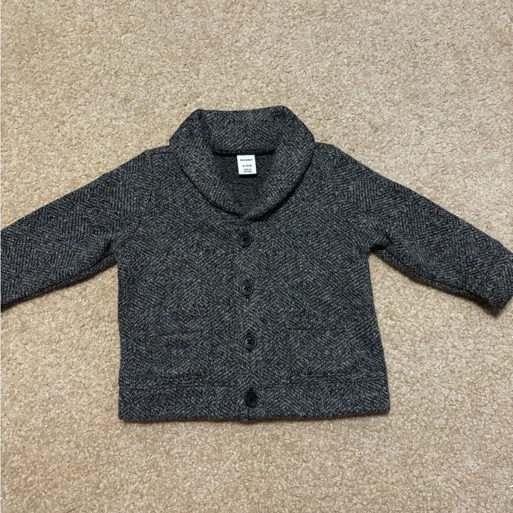 Old Navy Charcoal Cardigan Size 6-12 Months